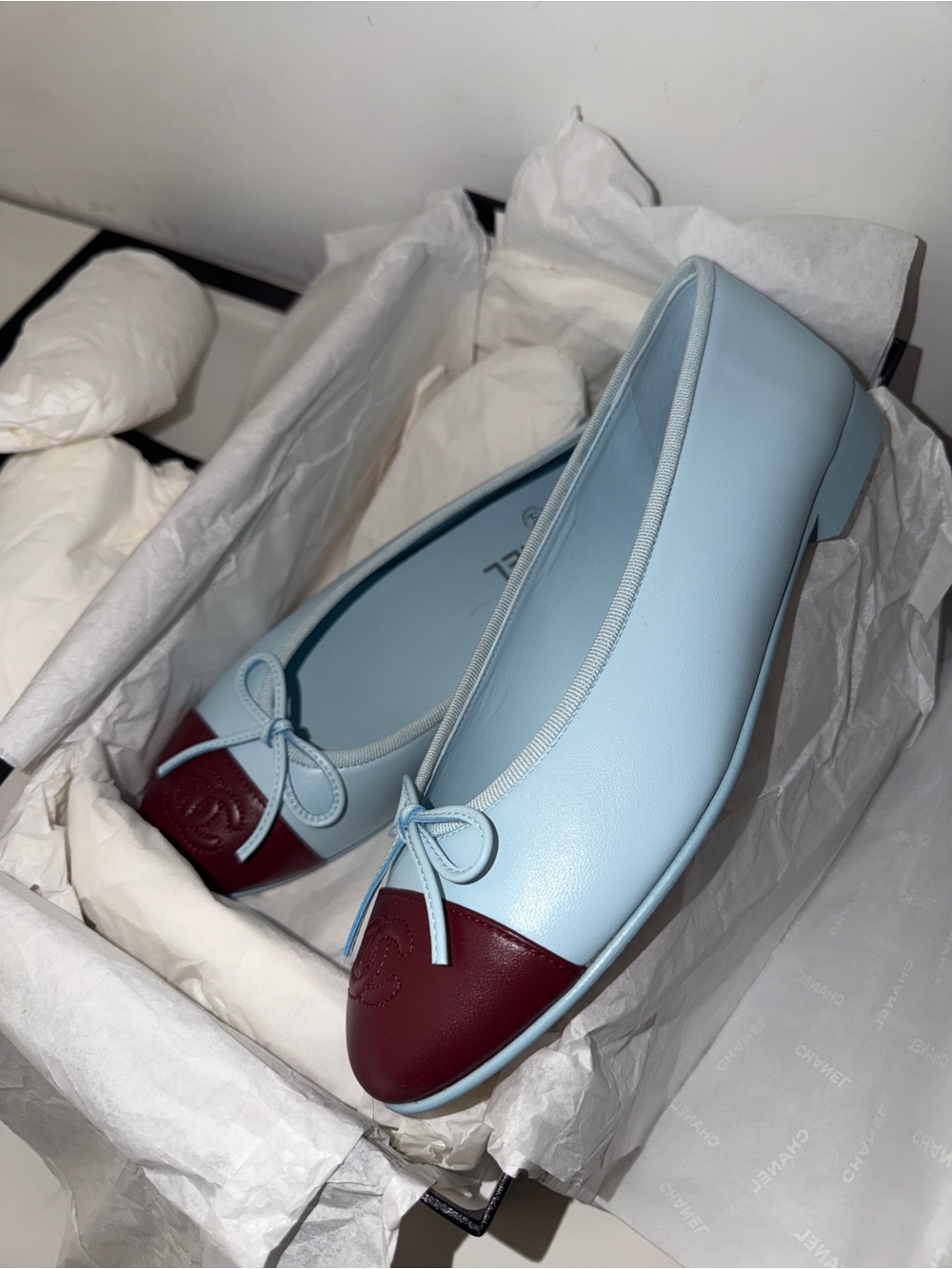 Chanel 26S Blue Ballerina Flats | Size 38 - Picture 11 of 12